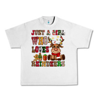 Lunar Rock just a girl who loves reindeers Urban Heavy Tee - CowGirlArtShop