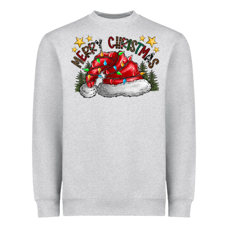 Merry Christmas Santa Heavyweight Sweatshirt by CowhideDigitalArt | Teevron