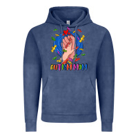 Vintage Denim Autism Mom Vintage Hoodie - CowGirlArtShop