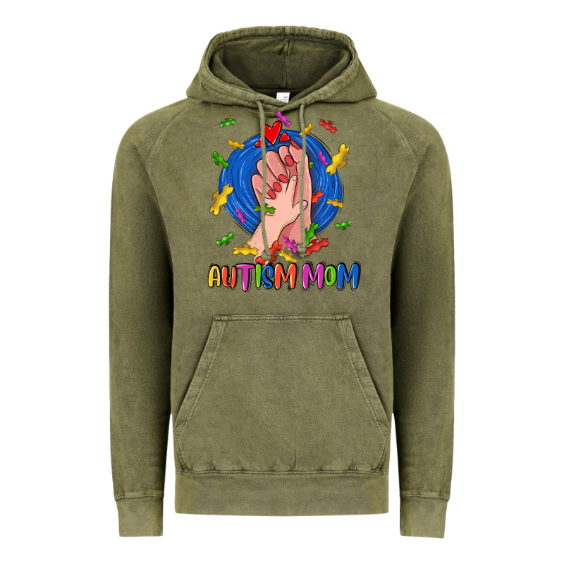 Autism Mom Vintage Hoodie by CowGirlArtShop | Teevron