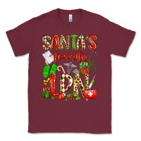 Burgundy santa's favorite lpn Classic Tee - texasbilliewilder