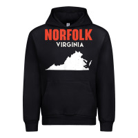 Black norfolk virginia usa state america travel virginian Urban Hoodie - trangStudio