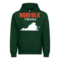Forest Green norfolk virginia usa state america travel virginian Urban Hoodie - trangStudio