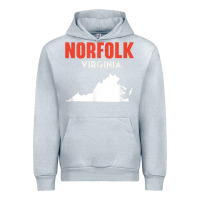 Heather Grey norfolk virginia usa state america travel virginian Urban Hoodie - trangStudio