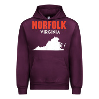 Mauve Wine norfolk virginia usa state america travel virginian Urban Hoodie - trangStudio