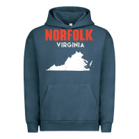 Pigment Midnight Navy norfolk virginia usa state america travel virginian Urban Hoodie - trangStudio