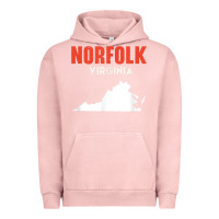 Pigment Salmon norfolk virginia usa state america travel virginian Urban Hoodie - trangStudio