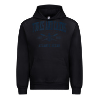 Black Turks And Caicos Vintage Navy Crossed Oars & Boat Anchor Urban Hoodie - trangStudio
