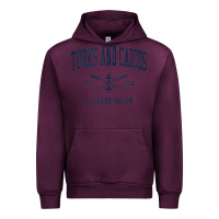 Mauve Wine Turks And Caicos Vintage Navy Crossed Oars & Boat Anchor Urban Hoodie - trangStudio
