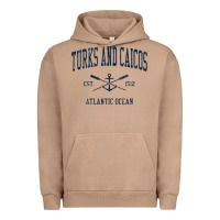 Pigment Burro Turks And Caicos Vintage Navy Crossed Oars & Boat Anchor Urban Hoodie - trangStudio