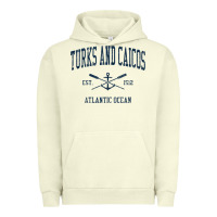 Pigment Pistachio Turks And Caicos Vintage Navy Crossed Oars & Boat Anchor Urban Hoodie - trangStudio