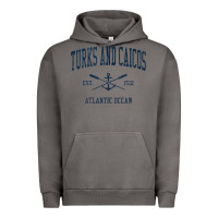 Pigment Tornado Turks And Caicos Vintage Navy Crossed Oars & Boat Anchor Urban Hoodie - trangStudio