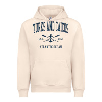 Sandshell Turks And Caicos Vintage Navy Crossed Oars & Boat Anchor Urban Hoodie - trangStudio
