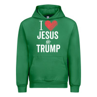 I Love Jesus And Trump Republican Conservative Gift Urban Hoodie | Teevron