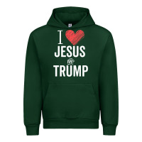 Forest Green I Love Jesus And Trump Republican Conservative Gift Urban Hoodie - trangStudio