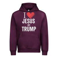 Mauve Wine I Love Jesus And Trump Republican Conservative Gift Urban Hoodie - trangStudio