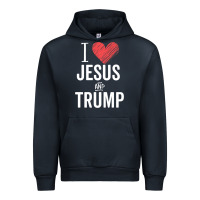 Navy I Love Jesus And Trump Republican Conservative Gift Urban Hoodie - trangStudio