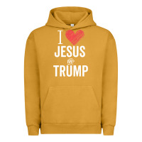 Pigment Peanut Butter I Love Jesus And Trump Republican Conservative Gift Urban Hoodie - trangStudio