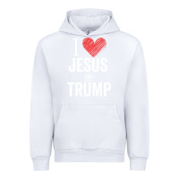 White I Love Jesus And Trump Republican Conservative Gift Urban Hoodie - trangStudio