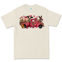 Bone valentines day leopard farm animals truck Premium Tee - Jasminsmagicworld
