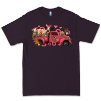 Plum valentines day leopard farm animals truck Premium Tee - Jasminsmagicworld