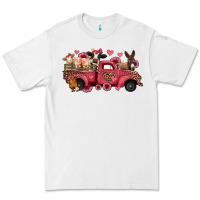 White valentines day leopard farm animals truck Premium Tee - Jasminsmagicworld