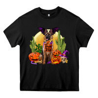 Black Halloween german shepherd Heavy Core Tee - RanaPortraitStore