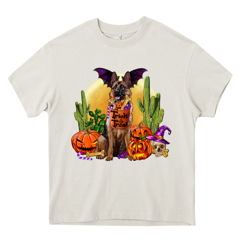 Halloween German Shepherd Heavy Core Tee by RanaPortraitStore | Teevron