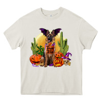 Cream Halloween german shepherd Heavy Core Tee - RanaPortraitStore