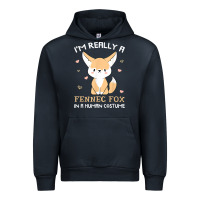 Navy i'm really a fennec fox in a human costume funny gift t shirt Urban Hoodie - trangStudio