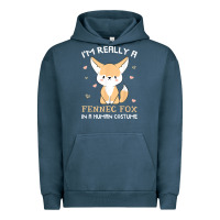 Pigment Midnight Navy i'm really a fennec fox in a human costume funny gift t shirt Urban Hoodie - trangStudio