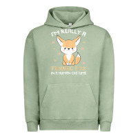 Pigment Oil Green i'm really a fennec fox in a human costume funny gift t shirt Urban Hoodie - trangStudio