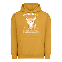 Pigment Peanut Butter i'm really a fennec fox in a human costume funny gift t shirt Urban Hoodie - trangStudio