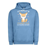 Pigment Pebble Blue i'm really a fennec fox in a human costume funny gift t shirt Urban Hoodie - trangStudio