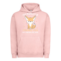 Pigment Salmon i'm really a fennec fox in a human costume funny gift t shirt Urban Hoodie - trangStudio