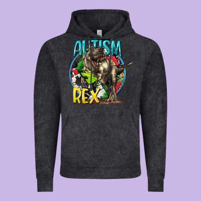 Autism Rex Vintage Hoodie Designed By Cowgirlartshop
