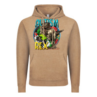 Vintage Coffee Autism Rex Vintage Hoodie - CowGirlArtShop