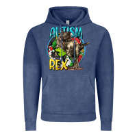 Vintage Denim Autism Rex Vintage Hoodie - CowGirlArtShop