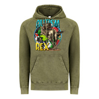 Vintage Olive Autism Rex Vintage Hoodie - CowGirlArtShop