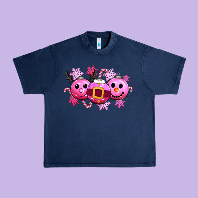 Pink Christmas Urban Heavy Tee Designed By Cowgirlartshop