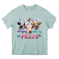 Hanging With My Peeps Cows Heavy Core Tee | Teevron