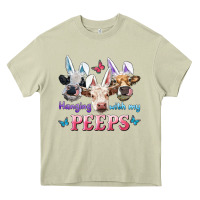 Mossy Hanging With My Peeps Cows Heavy Core Tee - RanaPortraitStore
