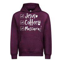 Mauve Wine Checklist Jesus Coffee Mascara Urban Hoodie - trangStudio