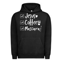 Pigment Black Checklist Jesus Coffee Mascara Urban Hoodie - trangStudio