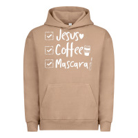 Pigment Burro Checklist Jesus Coffee Mascara Urban Hoodie - trangStudio