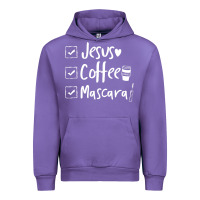Tulip Checklist Jesus Coffee Mascara Urban Hoodie - trangStudio