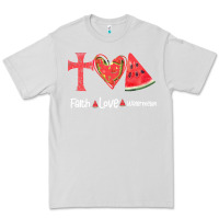 Dove Grey Faith Love Watermelon Premium Tee - Bettercallsaul