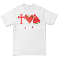 White Faith Love Watermelon Premium Tee - Bettercallsaul