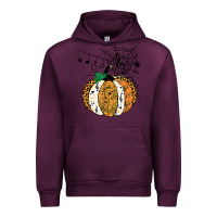 Mauve Wine halloween pumpkin music symbols music teacher halloween t shirt copy Urban Hoodie - trangStudio