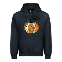 Navy halloween pumpkin music symbols music teacher halloween t shirt copy Urban Hoodie - trangStudio